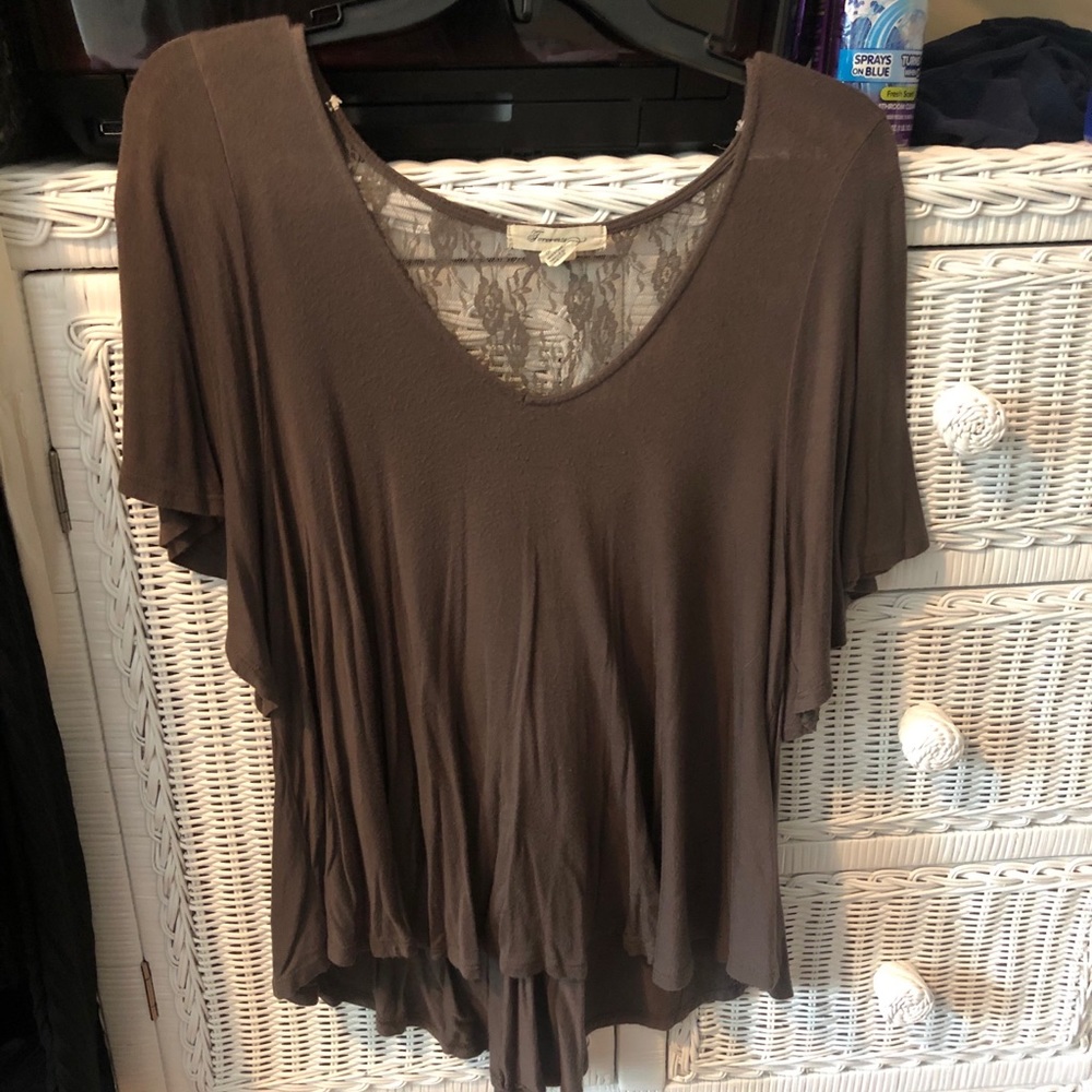 Forever 21 gray top